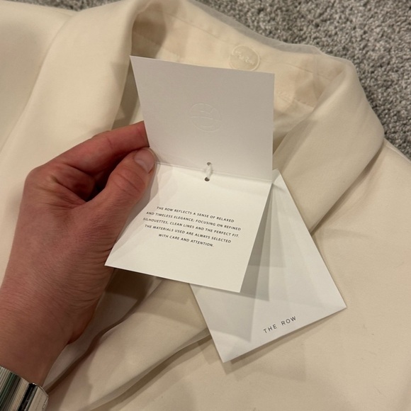 The Row Jerry Jacket in Wool Cream Blazer Size 12 NWT - Picture 11 of 16